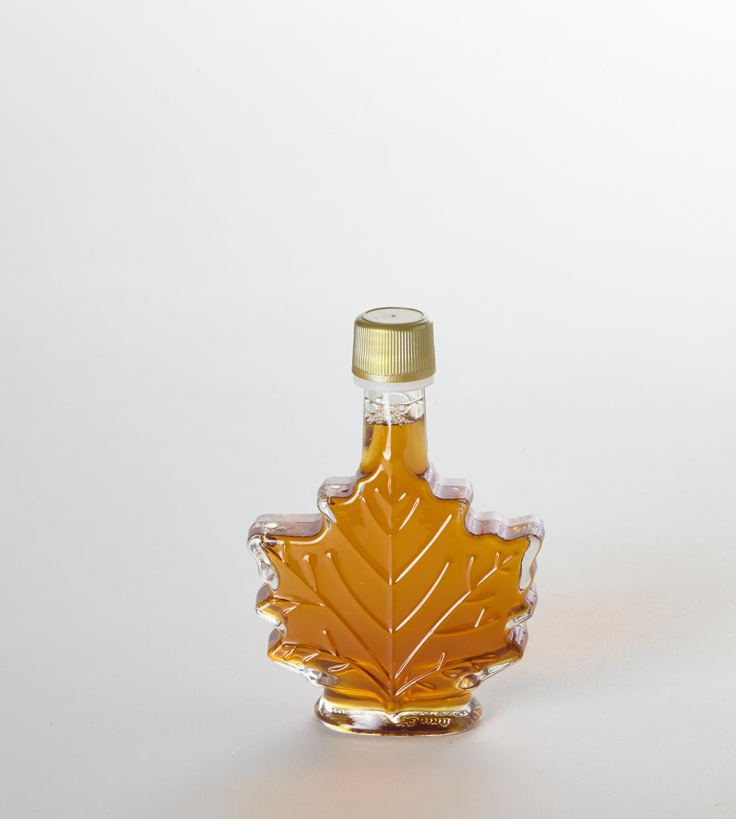 Glass Maple Leaf New York State Pure Maple Syrup